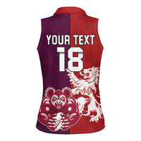 Custom British Lions Brumbies Women Sleeveless Polo Shirt Unique Style - Wonder Print Shop