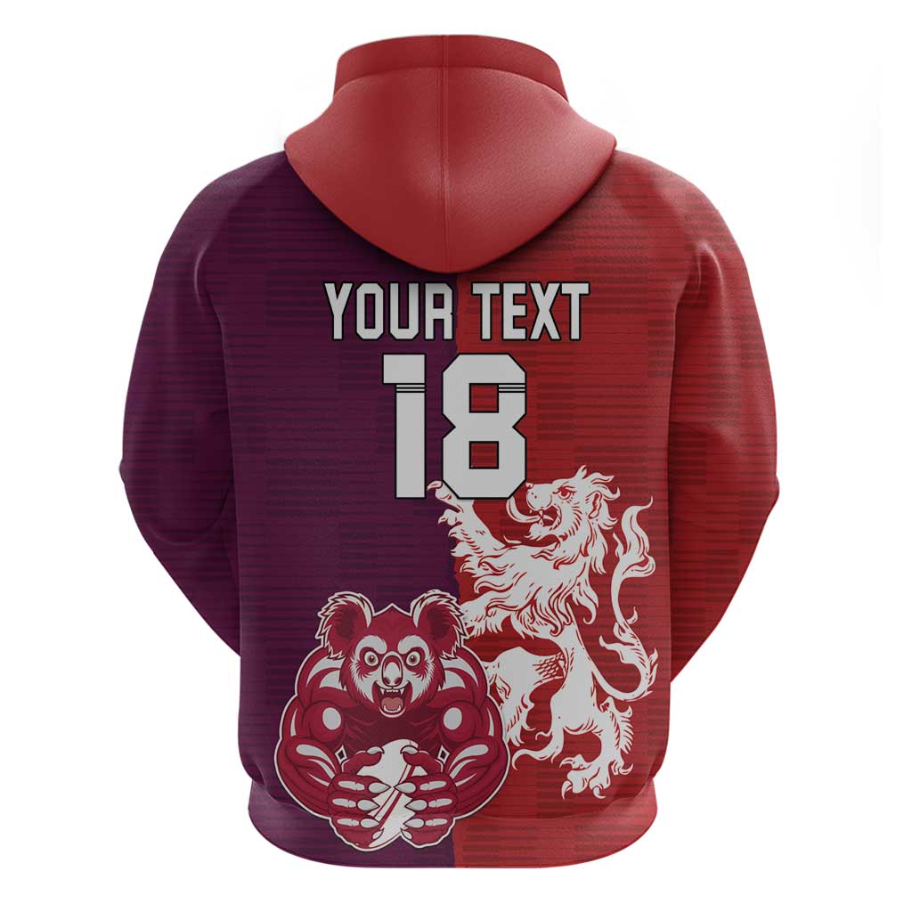 Custom British Lions Brumbies Zip Hoodie Unique Style - Wonder Print Shop