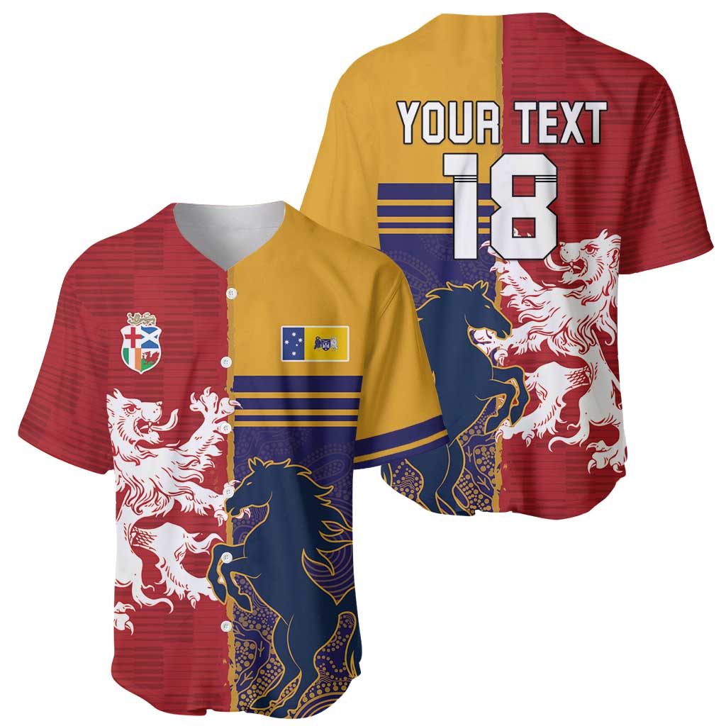 Custom British Lions Queensland Baseball Jersey Unique Style - Wonder Print Shop