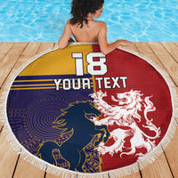 Custom British Lions Queensland Beach Blanket Unique Style - Wonder Print Shop