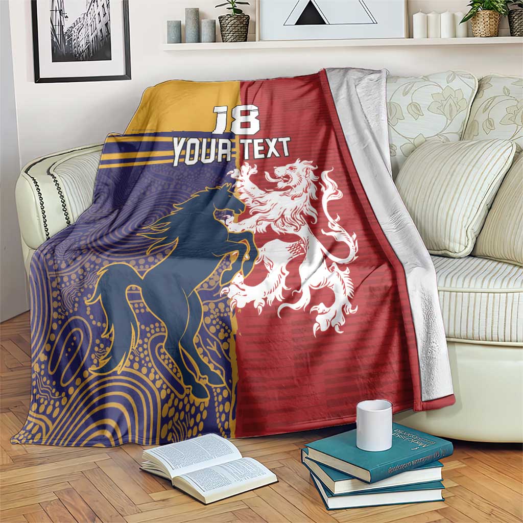 Custom British Lions Queensland Blanket Unique Style - Wonder Print Shop