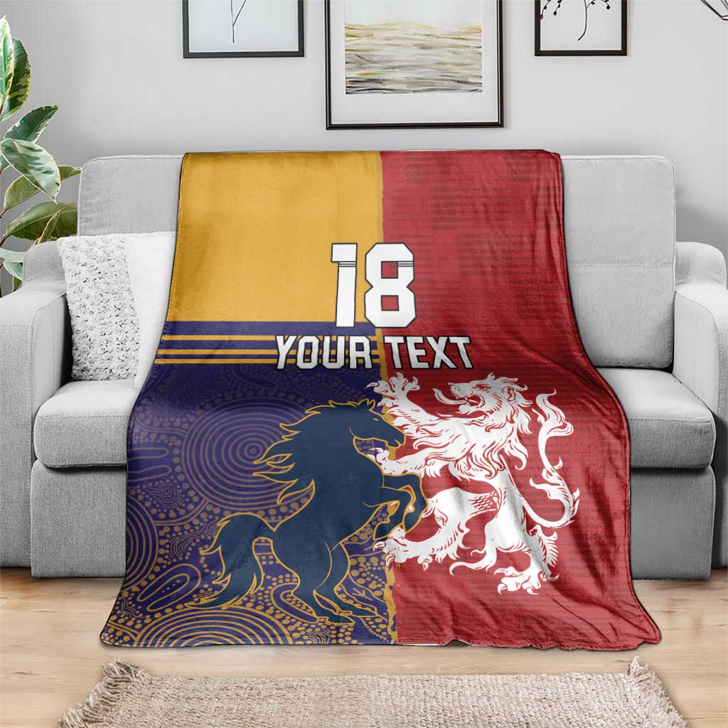 Custom British Lions Queensland Blanket Unique Style - Wonder Print Shop