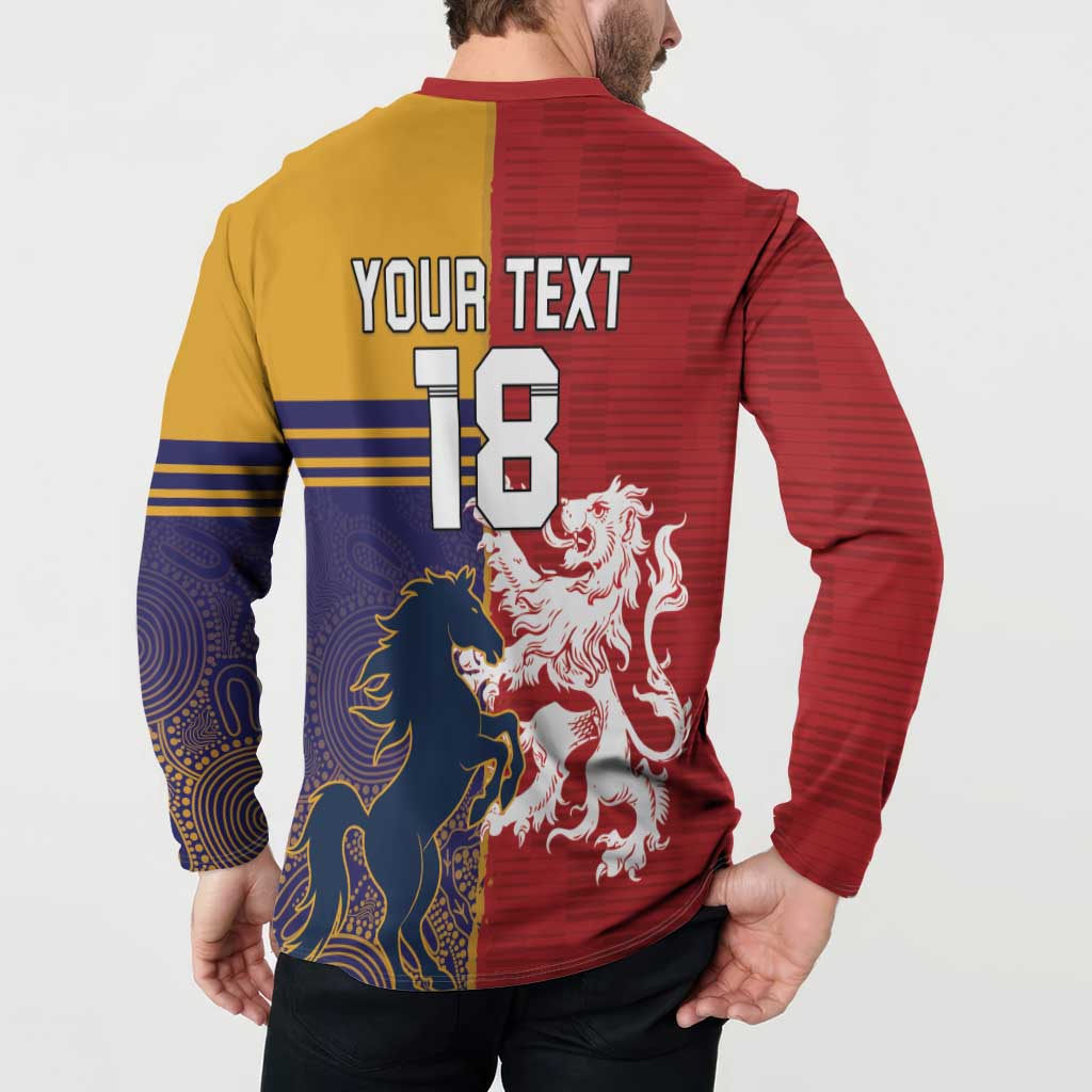 Custom British Lions Queensland Button Sweatshirt Unique Style - Wonder Print Shop