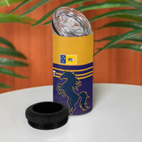 Custom British Lions Queensland 4 in 1 Can Cooler Tumbler Unique Style - Wonder Print Shop