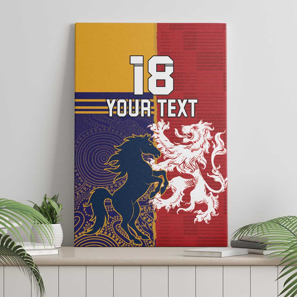 Custom British Lions Queensland Canvas Wall Art Unique Style - Wonder Print Shop