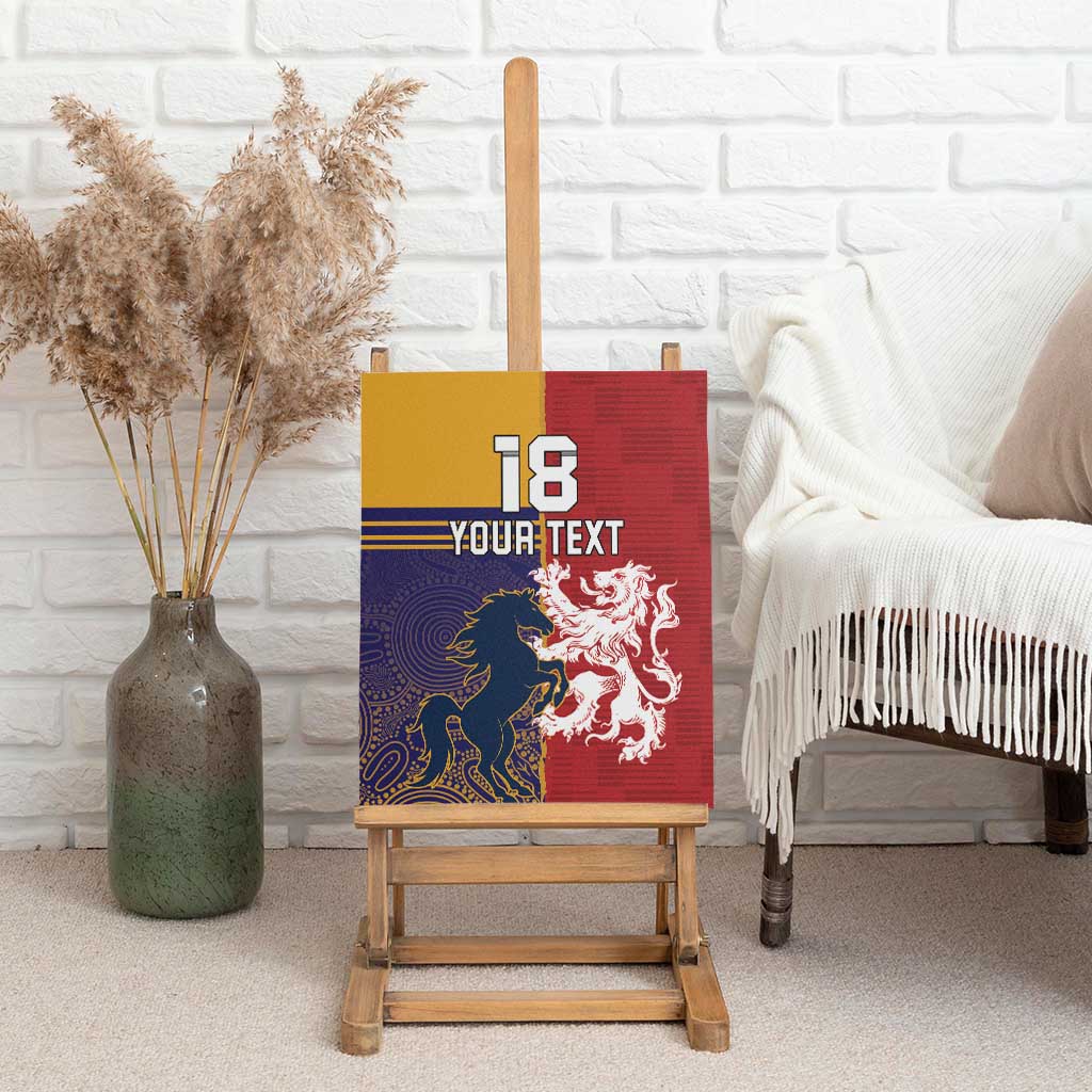 Custom British Lions Queensland Canvas Wall Art Unique Style - Wonder Print Shop