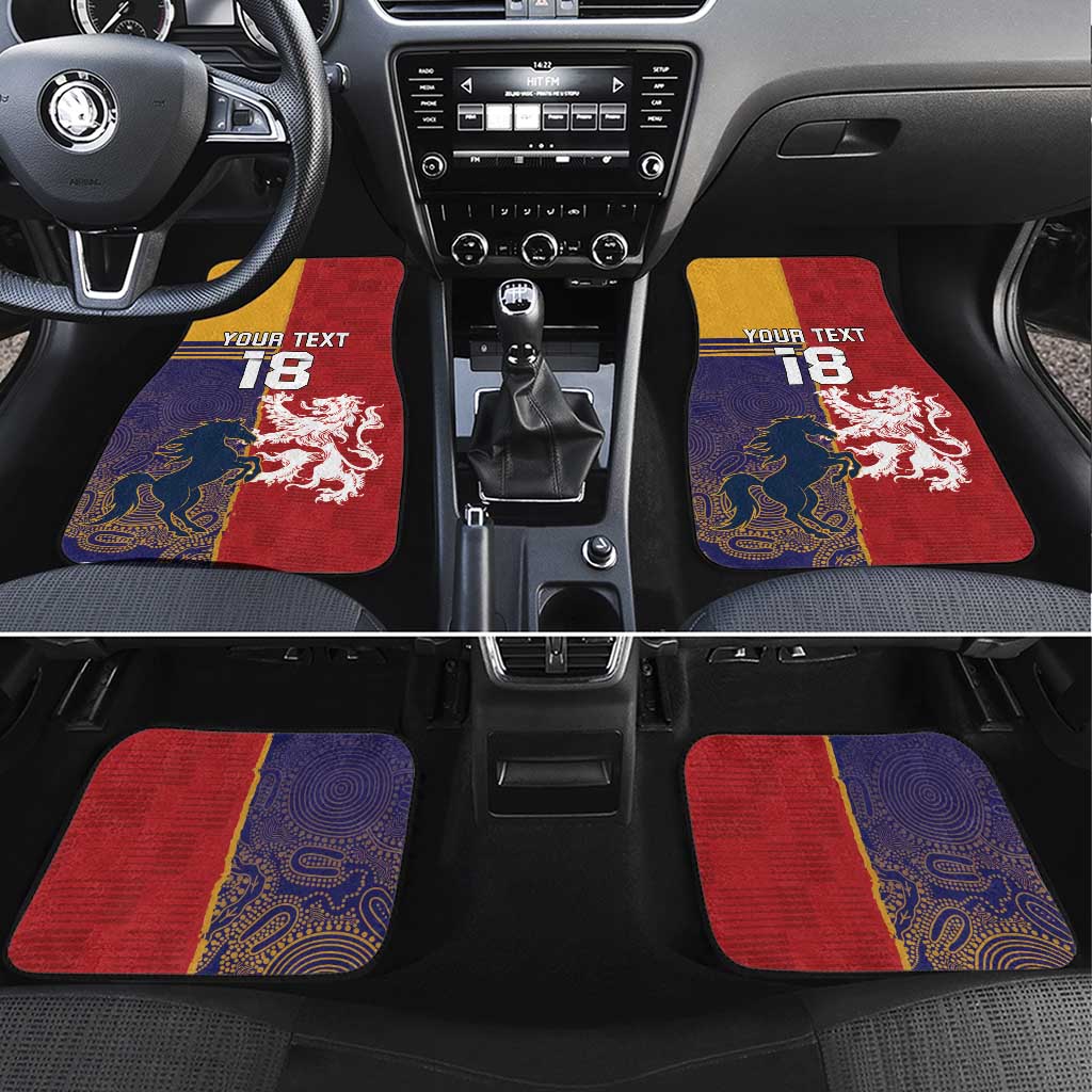 Custom British Lions Queensland Car Mats Unique Style - Wonder Print Shop
