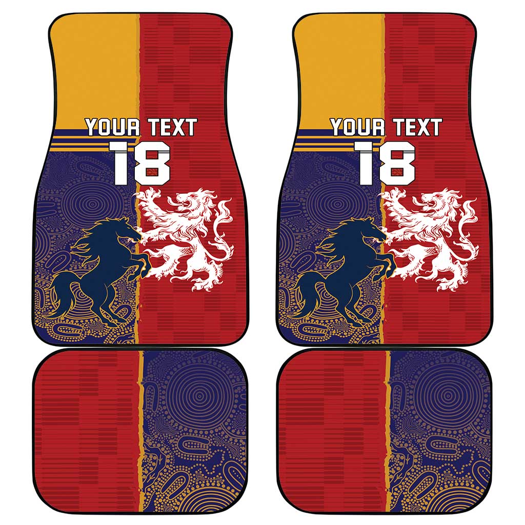 Custom British Lions Queensland Car Mats Unique Style - Wonder Print Shop