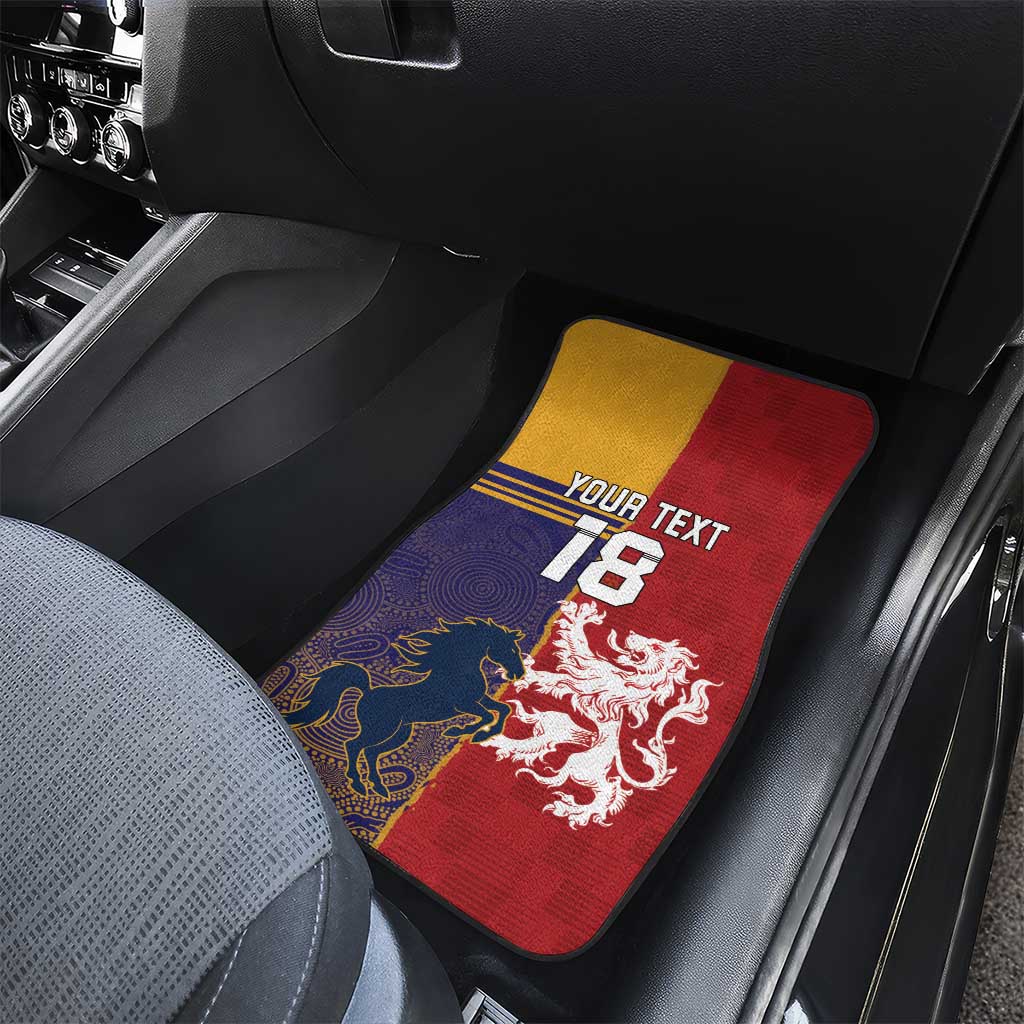 Custom British Lions Queensland Car Mats Unique Style - Wonder Print Shop