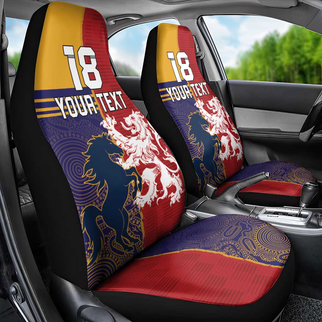 Custom British Lions Queensland Car Seat Cover Unique Style - Wonder Print Shop