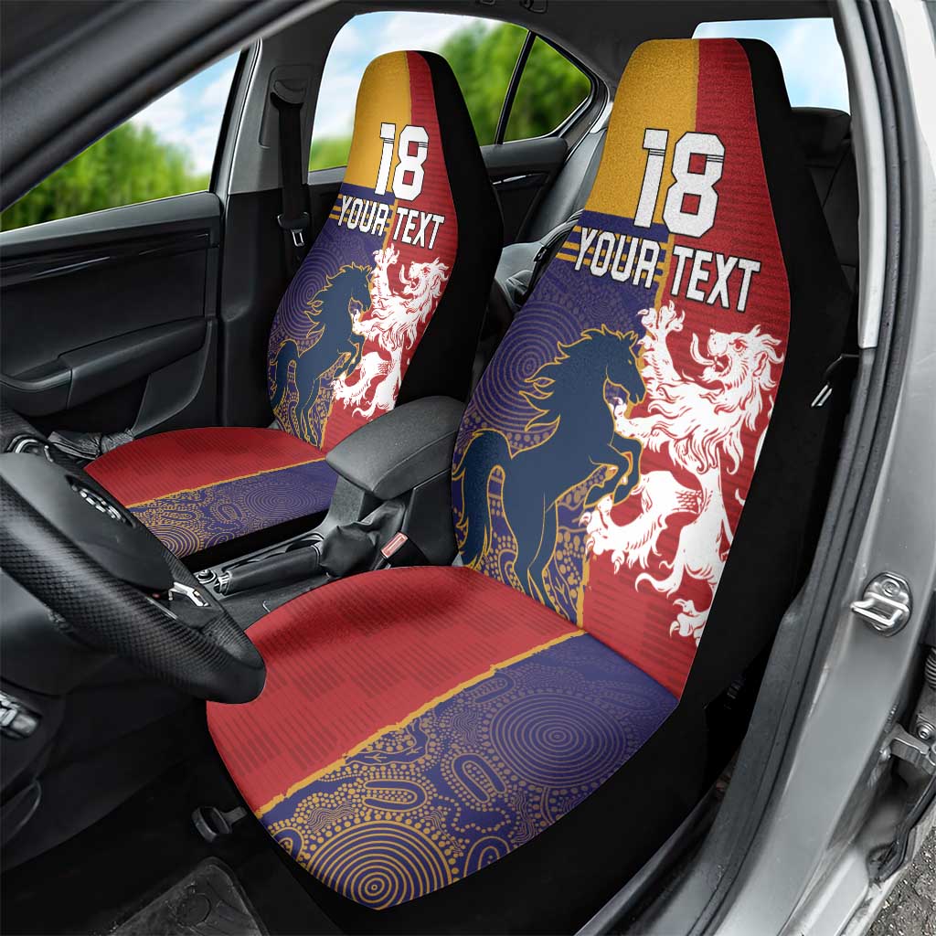 Custom British Lions Queensland Car Seat Cover Unique Style - Wonder Print Shop