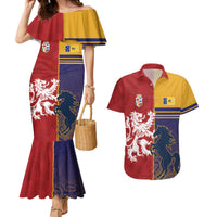 Custom British Lions Queensland Couples Matching Mermaid Dress and Hawaiian Shirt Unique Style - Wonder Print Shop