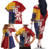 Custom British Lions Queensland Family Matching Off The Shoulder Long Sleeve Dress and Hawaiian Shirt Unique Style - Wonder Print Shop