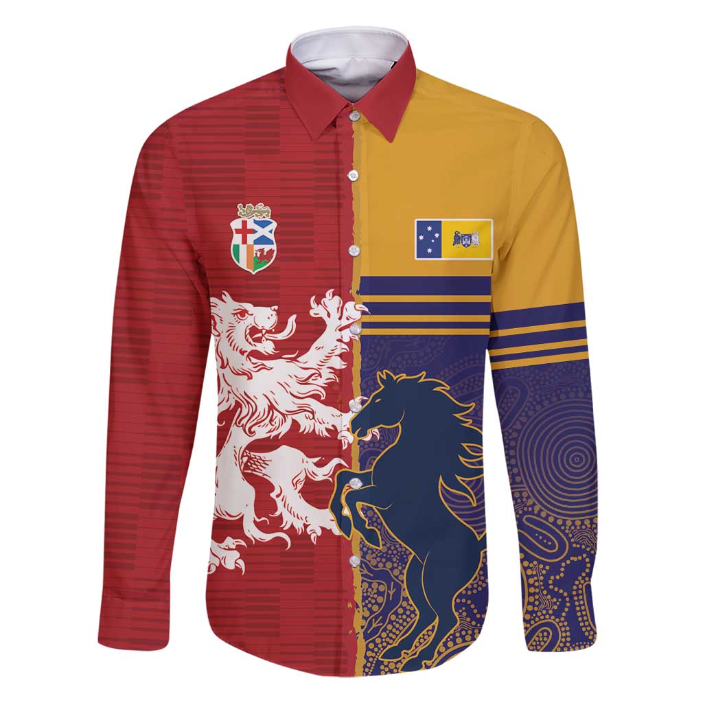 Custom British Lions Queensland Family Matching Off Shoulder Short Dress and Hawaiian Shirt Unique Style - Wonder Print Shop