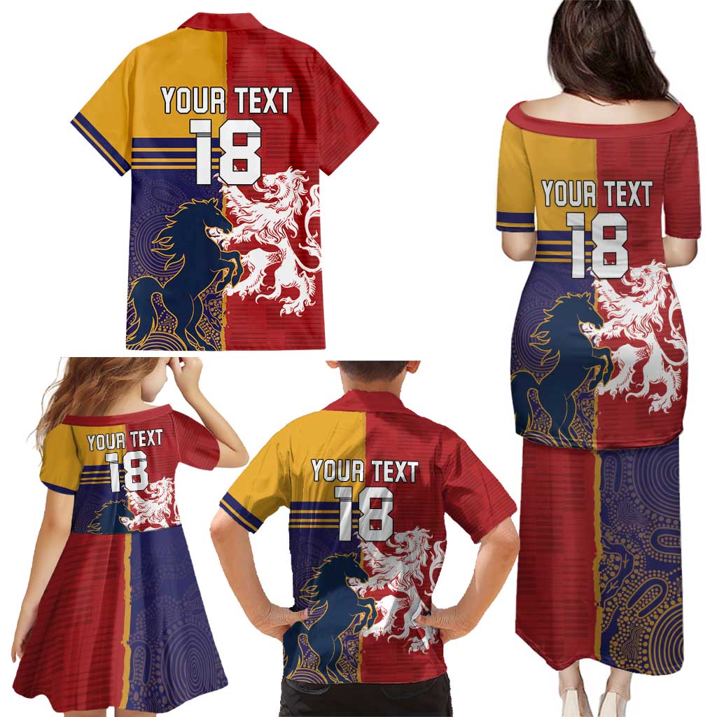 Custom British Lions Queensland Family Matching Puletasi and Hawaiian Shirt Unique Style - Wonder Print Shop