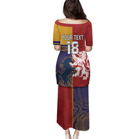 Custom British Lions Queensland Family Matching Puletasi and Hawaiian Shirt Unique Style - Wonder Print Shop