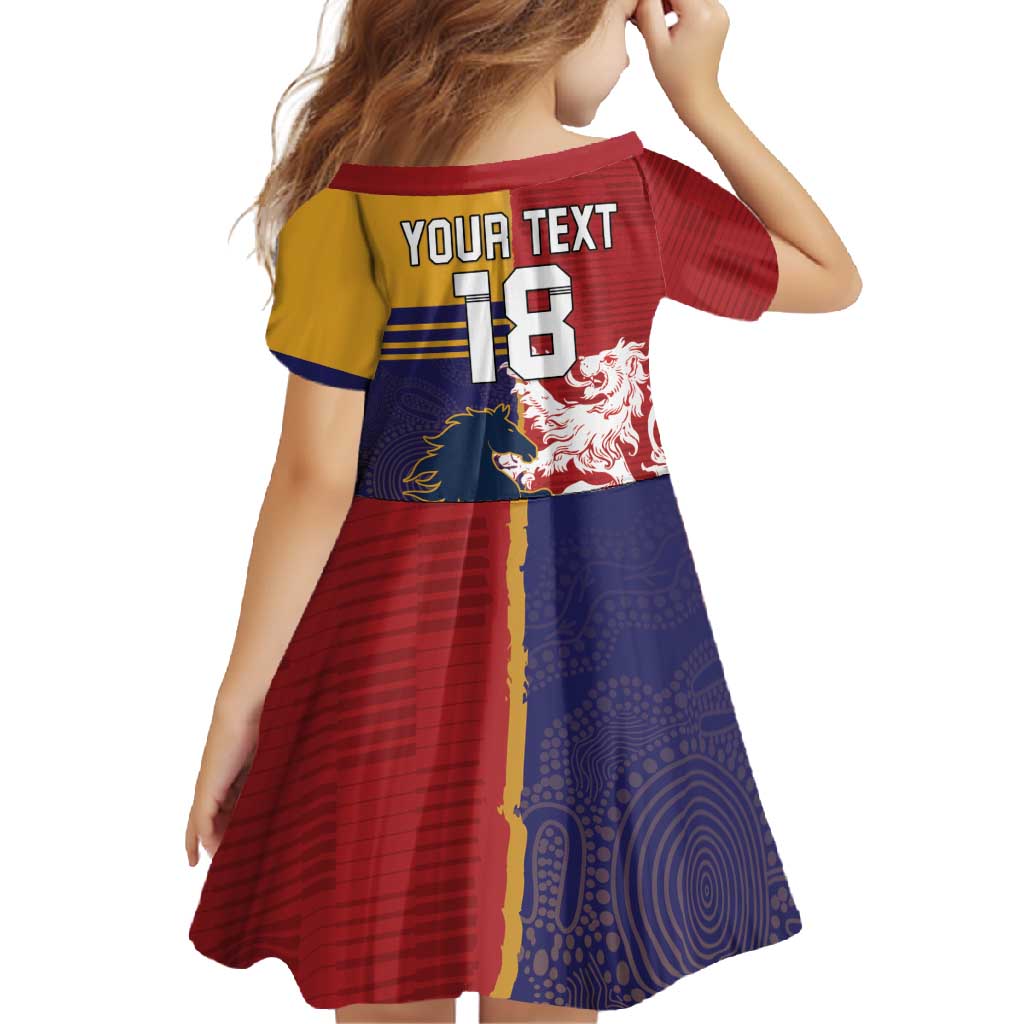 Custom British Lions Queensland Family Matching Short Sleeve Bodycon Dress and Hawaiian Shirt Unique Style - Wonder Print Shop