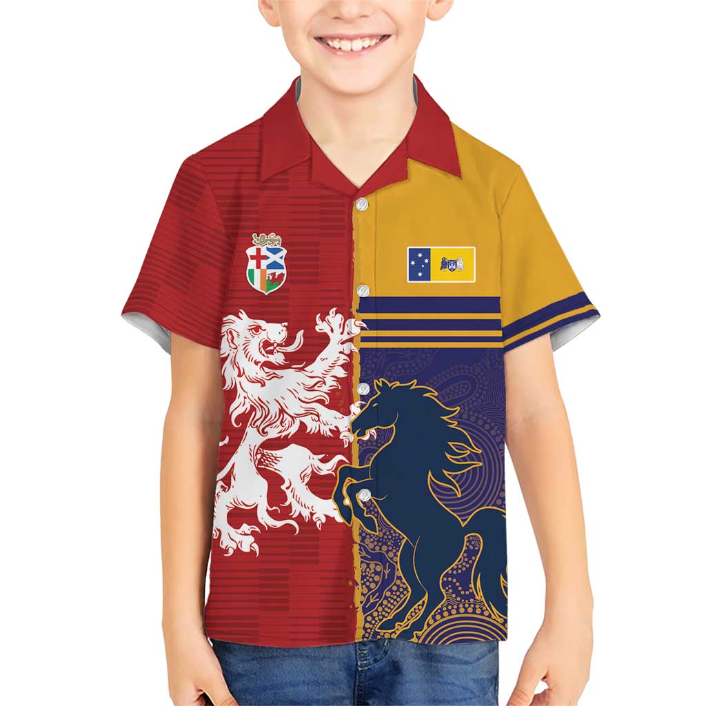 Custom British Lions Queensland Family Matching Short Sleeve Bodycon Dress and Hawaiian Shirt Unique Style - Wonder Print Shop