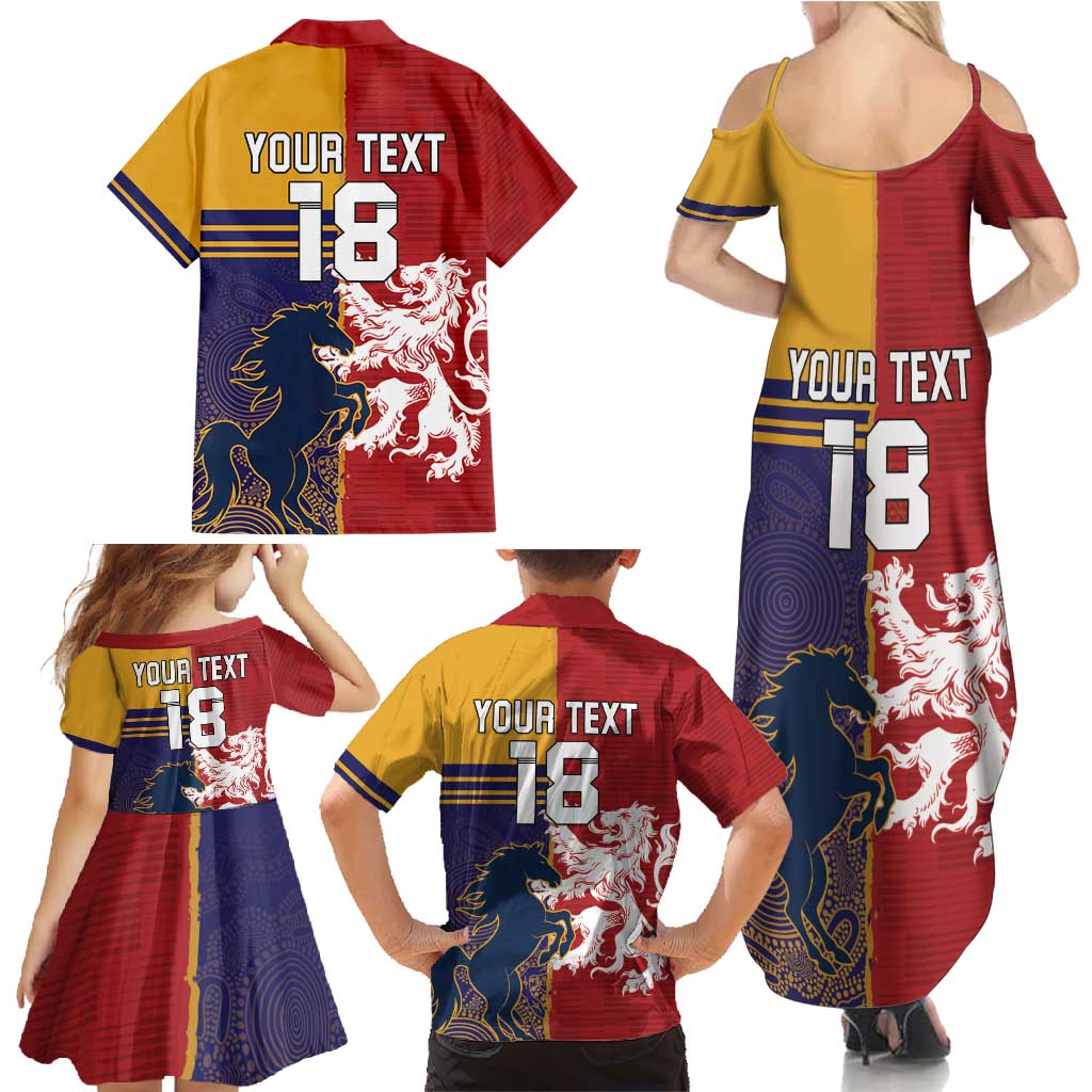 Custom British Lions Queensland Family Matching Summer Maxi Dress and Hawaiian Shirt Unique Style - Wonder Print Shop