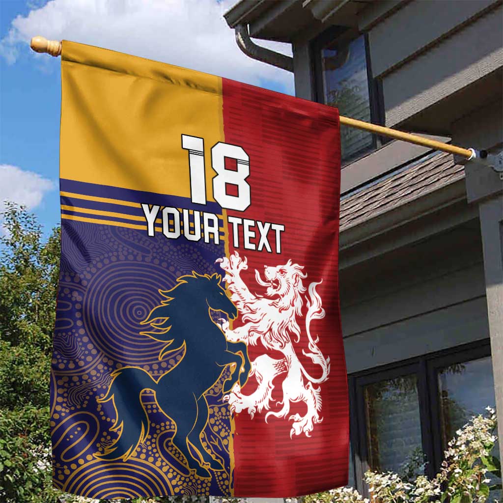 Custom British Lions Queensland Garden Flag Unique Style - Wonder Print Shop
