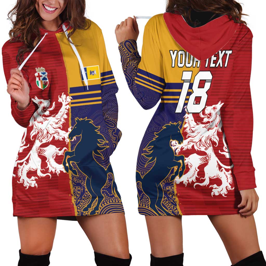 Custom British Lions Queensland Hoodie Dress Unique Style - Wonder Print Shop