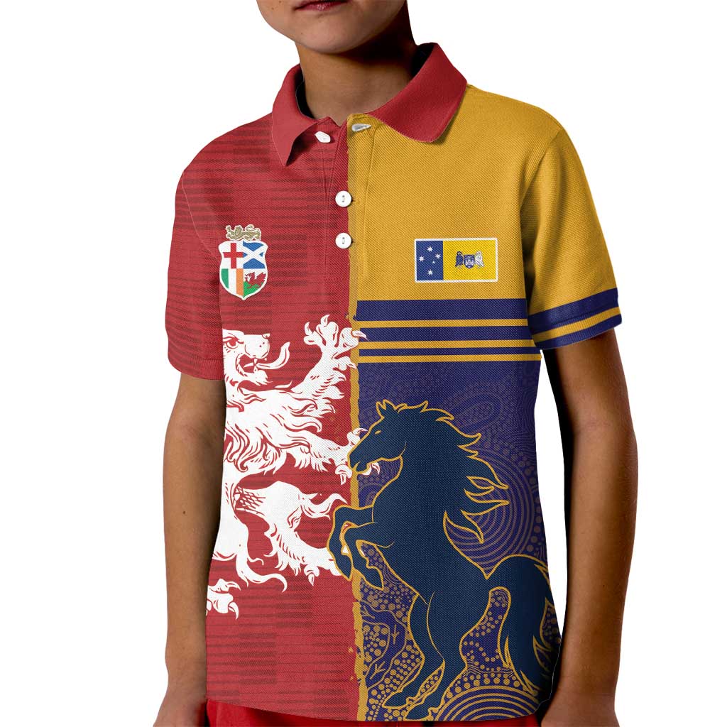 Custom British Lions Queensland Kid Polo Shirt Unique Style - Wonder Print Shop