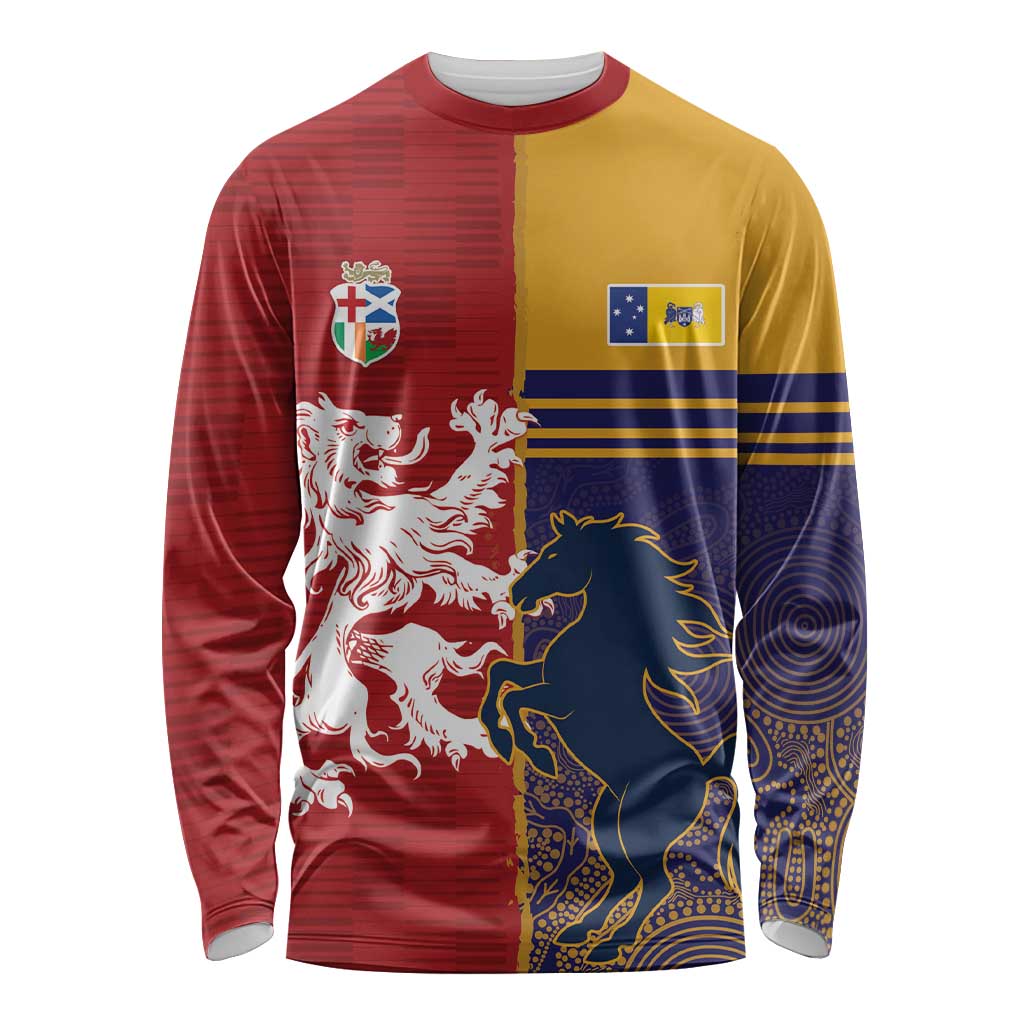Custom British Lions Queensland Long Sleeve Shirt Unique Style - Wonder Print Shop