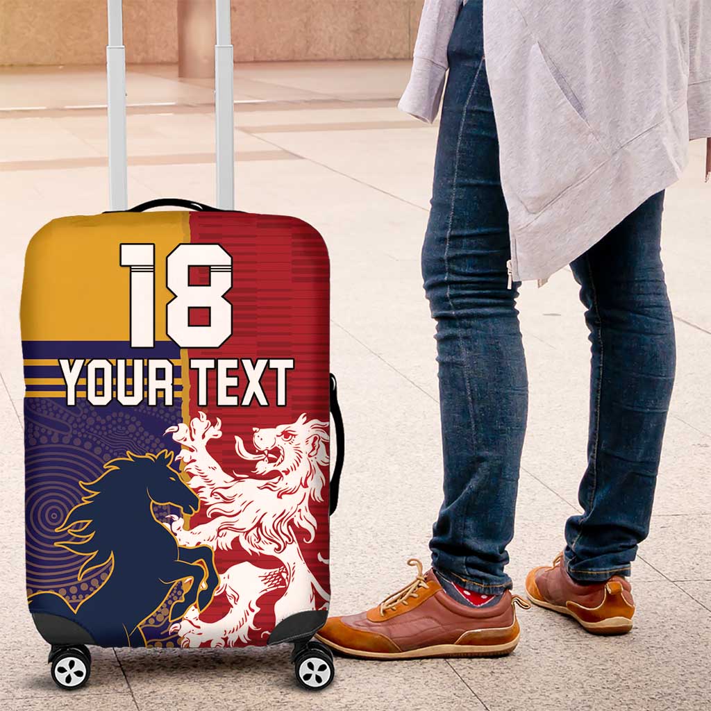 Custom British Lions Queensland Luggage Cover Unique Style - Wonder Print Shop