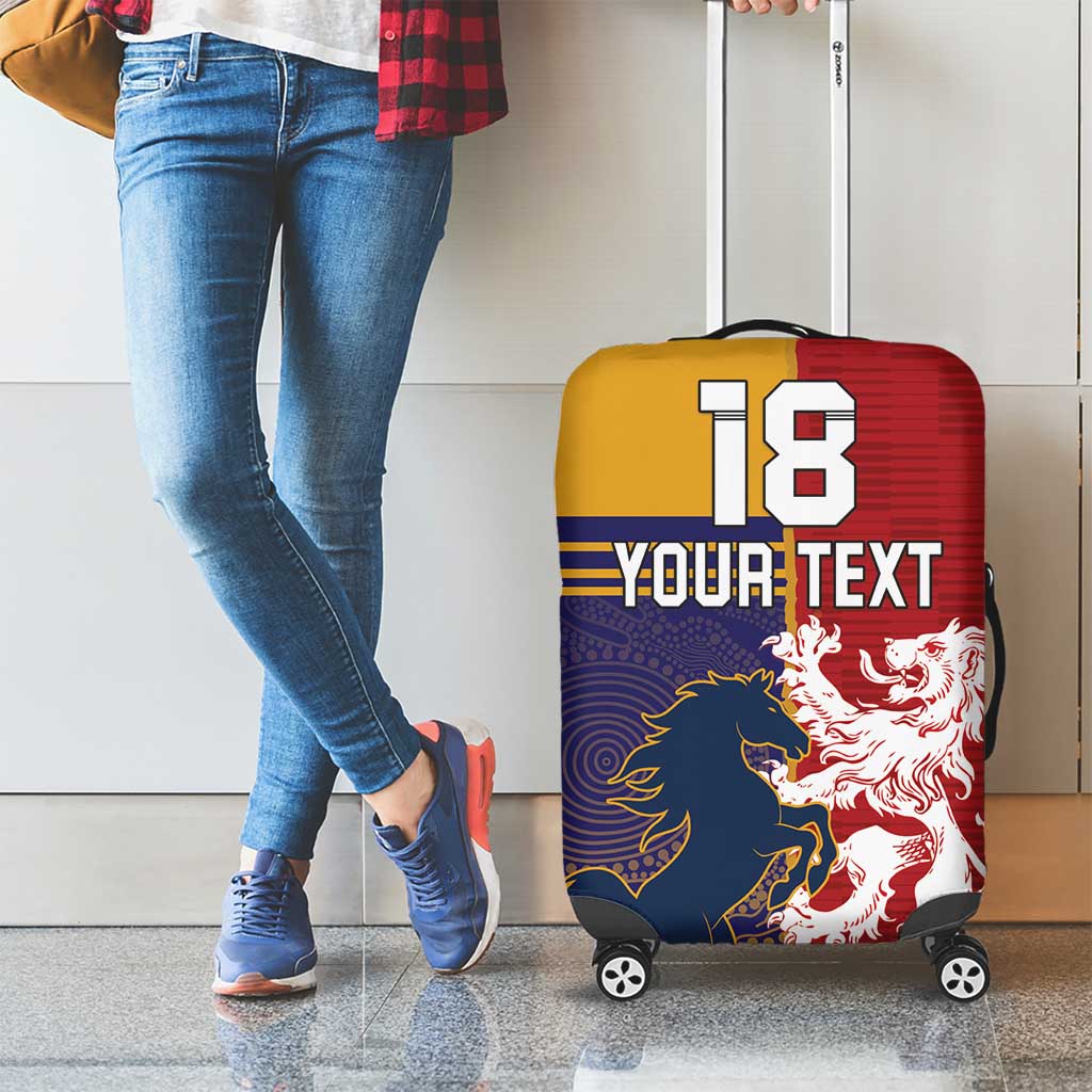 Custom British Lions Queensland Luggage Cover Unique Style - Wonder Print Shop