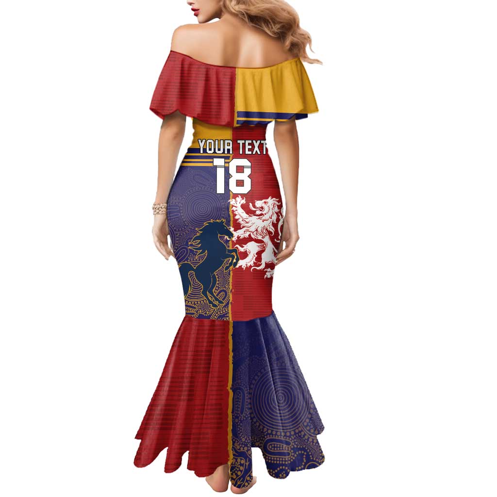 Custom British Lions Queensland Mermaid Dress Unique Style - Wonder Print Shop