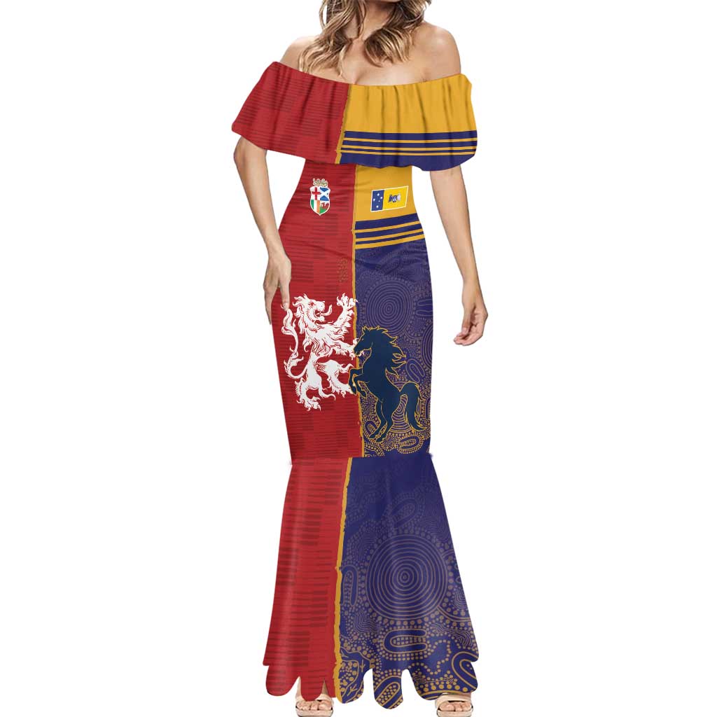 Custom British Lions Queensland Mermaid Dress Unique Style - Wonder Print Shop