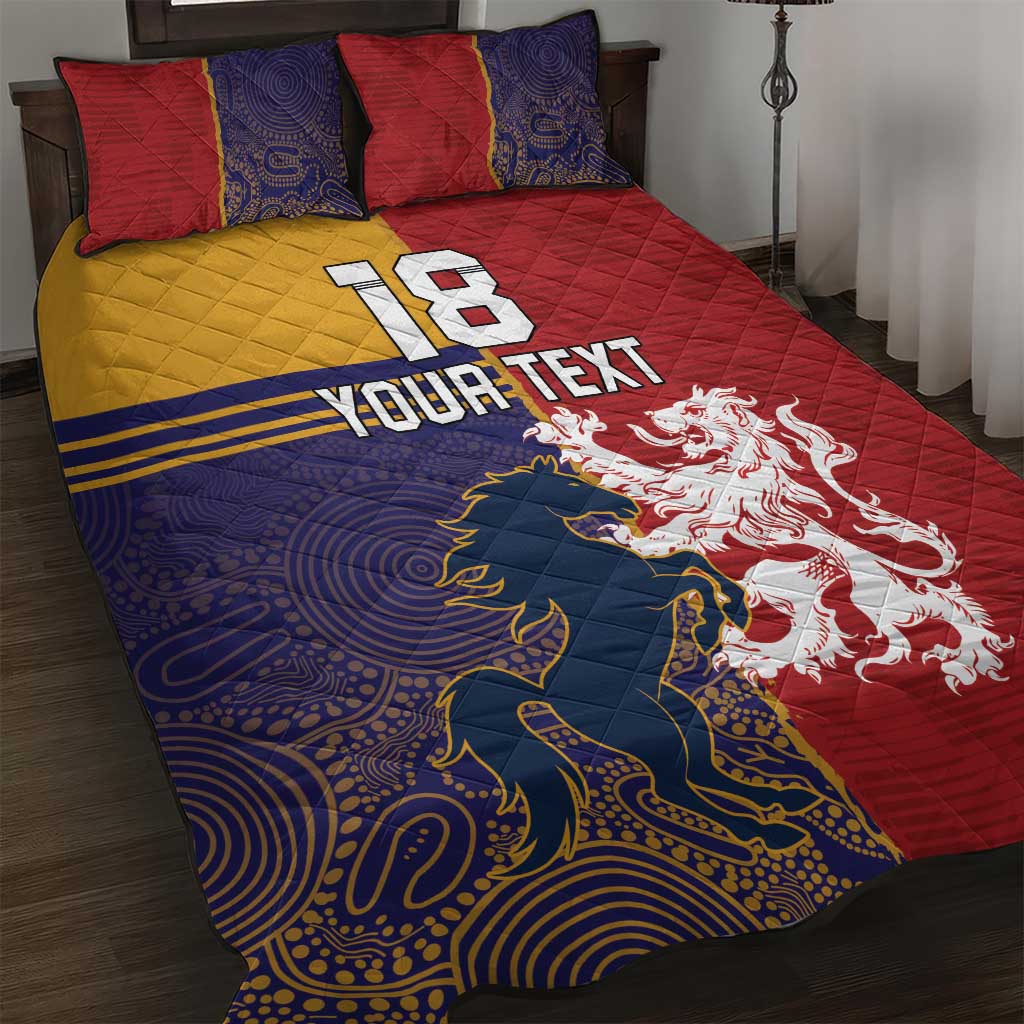 Custom British Lions Queensland Quilt Bed Set Unique Style - Wonder Print Shop