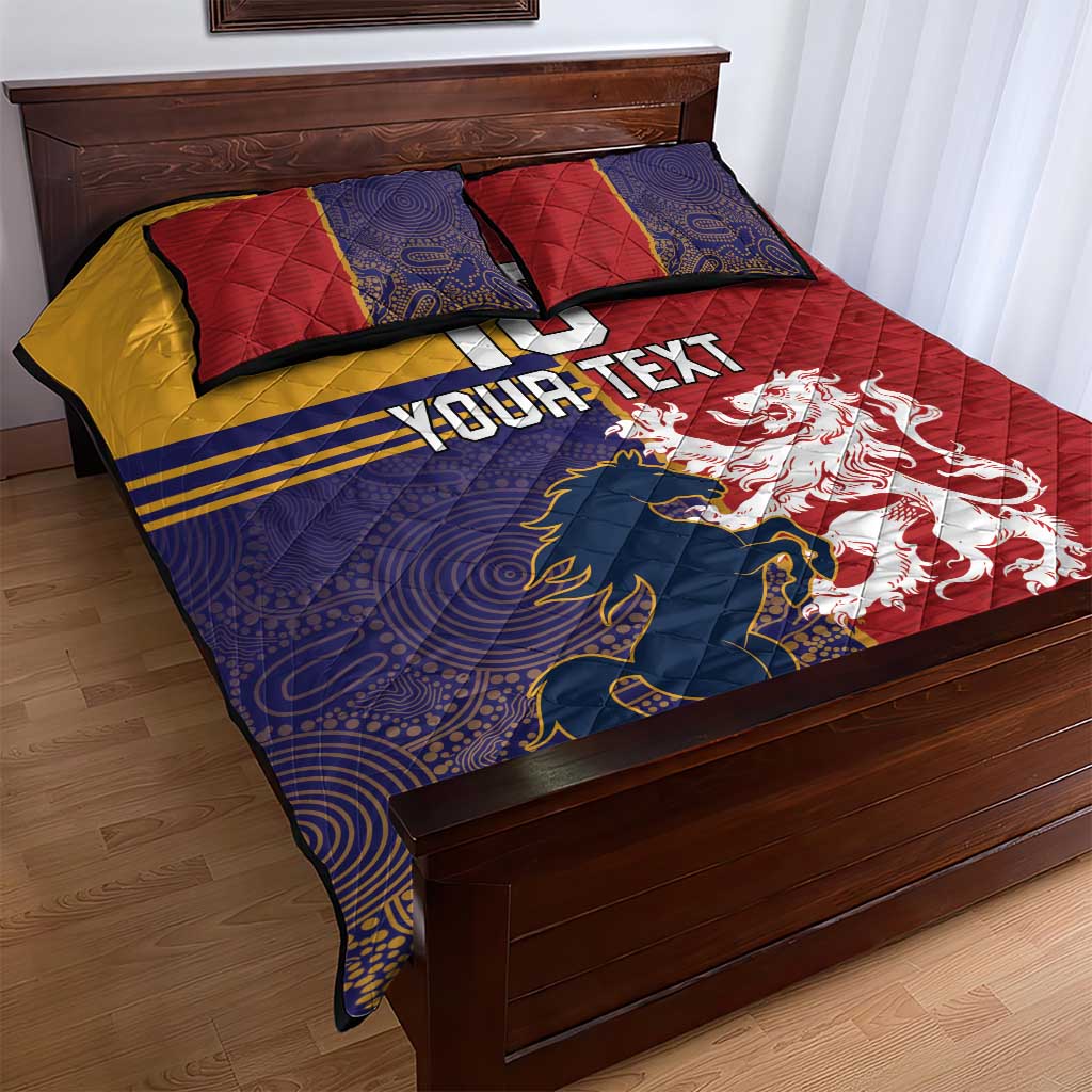 Custom British Lions Queensland Quilt Bed Set Unique Style - Wonder Print Shop