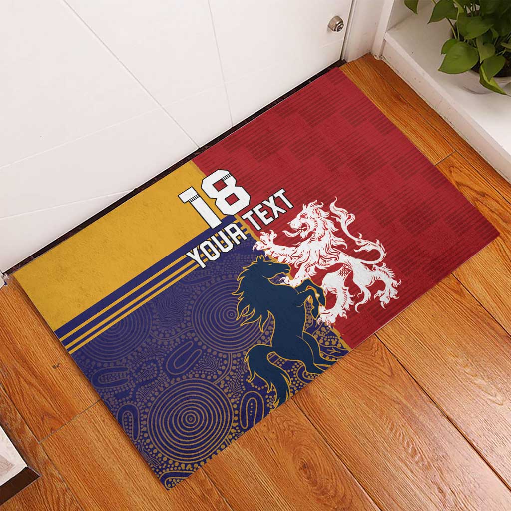 Custom British Lions Queensland Rubber Doormat Unique Style - Wonder Print Shop