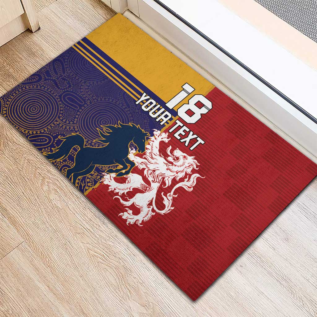 Custom British Lions Queensland Rubber Doormat Unique Style - Wonder Print Shop