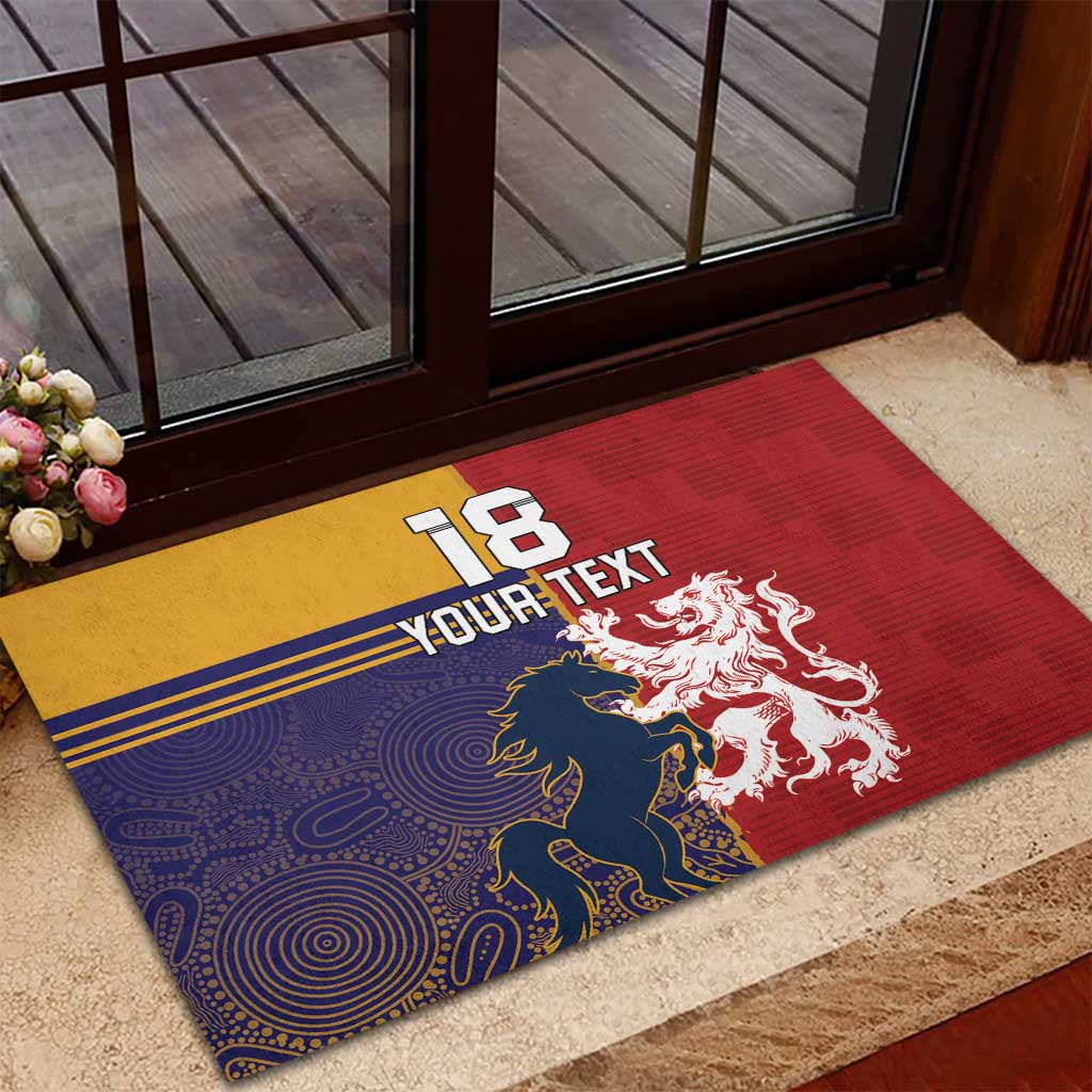 Custom British Lions Queensland Rubber Doormat Unique Style - Wonder Print Shop