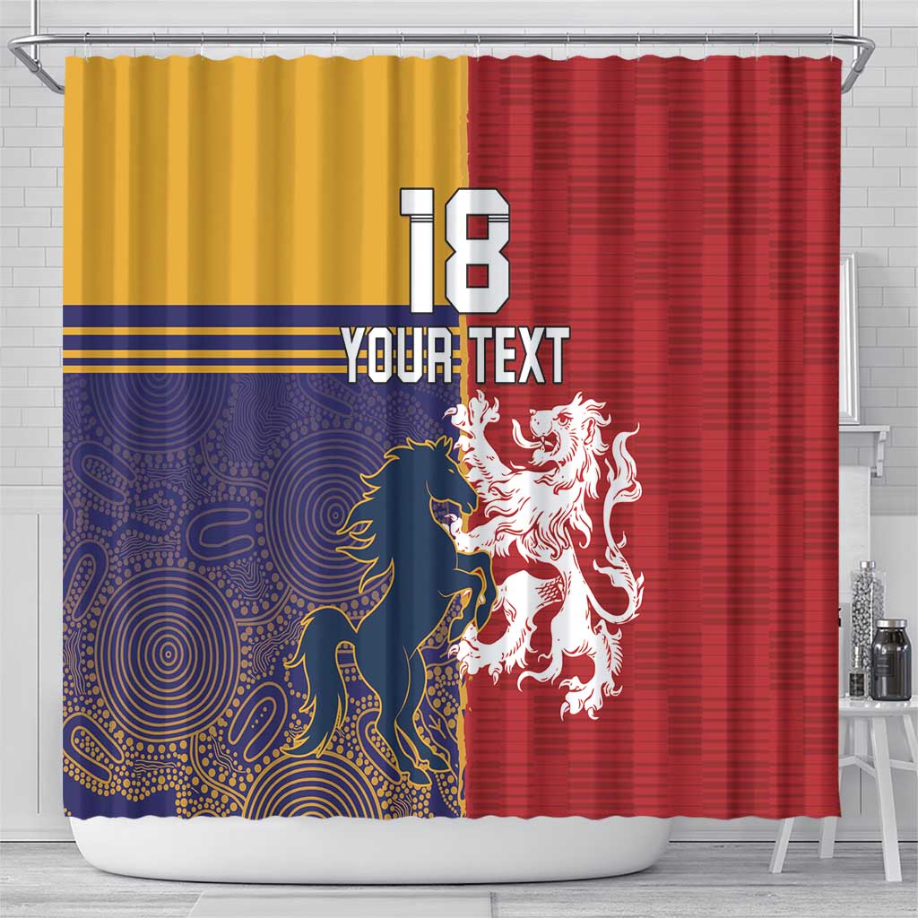 Custom British Lions Queensland Shower Curtain Unique Style - Wonder Print Shop