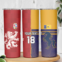 Custom British Lions Queensland Skinny Tumbler Unique Style - Wonder Print Shop