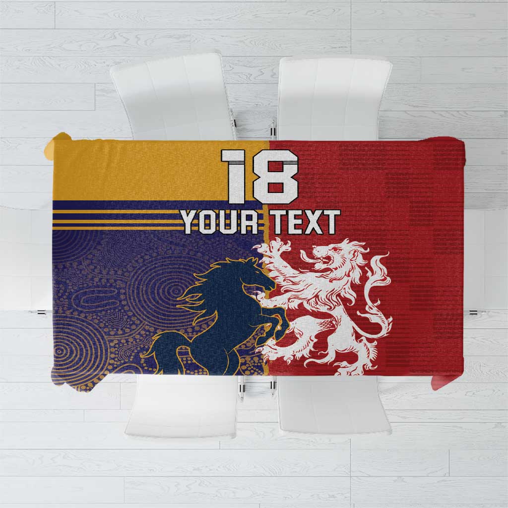 Custom British Lions Queensland Tablecloth Unique Style - Wonder Print Shop