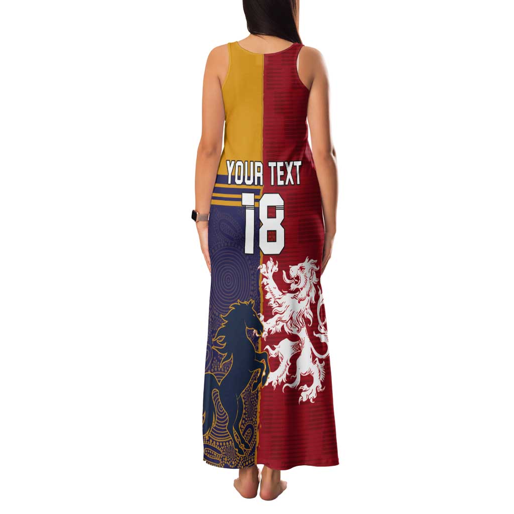 Custom British Lions Queensland Tank Maxi Dress Unique Style - Wonder Print Shop