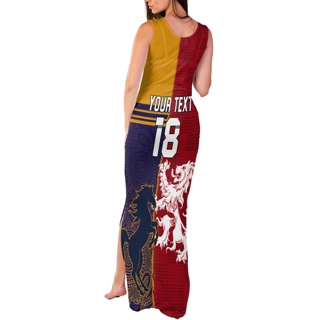 Custom British Lions Queensland Tank Maxi Dress Unique Style - Wonder Print Shop