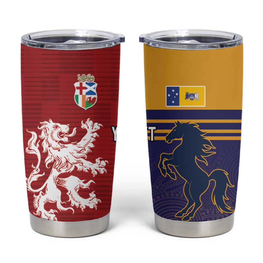 Custom British Lions Queensland Tumbler Cup Unique Style - Wonder Print Shop