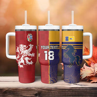 Custom British Lions Queensland Tumbler With Handle Unique Style - Wonder Print Shop