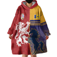 Custom British Lions Queensland Wearable Blanket Hoodie Unique Style - Wonder Print Shop