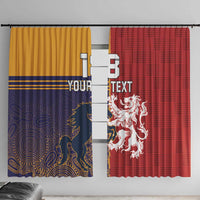 Custom British Lions Queensland Window Curtain Unique Style - Wonder Print Shop