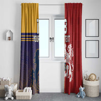 Custom British Lions Queensland Window Curtain Unique Style - Wonder Print Shop