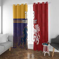 Custom British Lions Queensland Window Curtain Unique Style - Wonder Print Shop