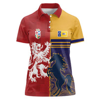 Custom British Lions Queensland Women Polo Shirt Unique Style - Wonder Print Shop