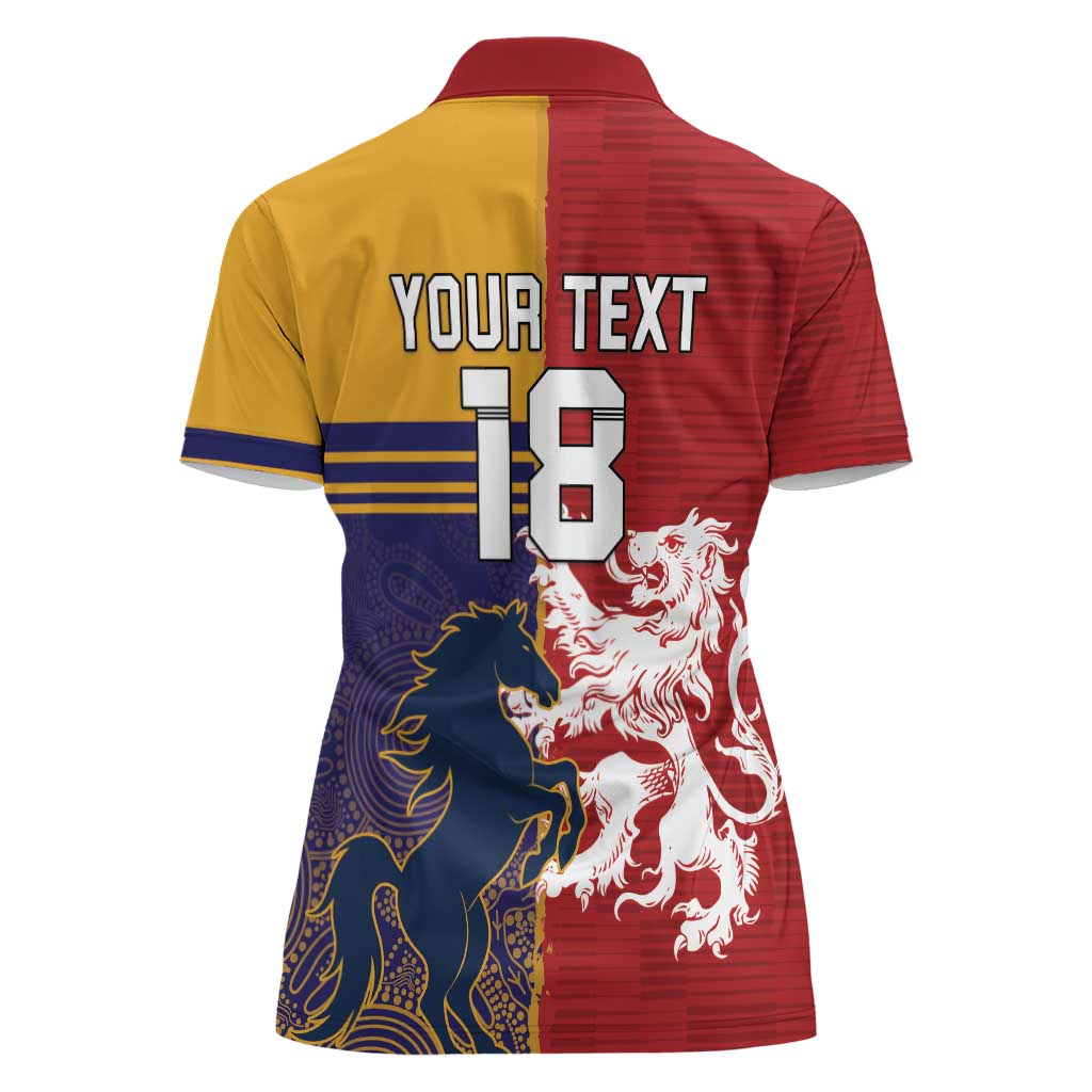 Custom British Lions Queensland Women Polo Shirt Unique Style - Wonder Print Shop