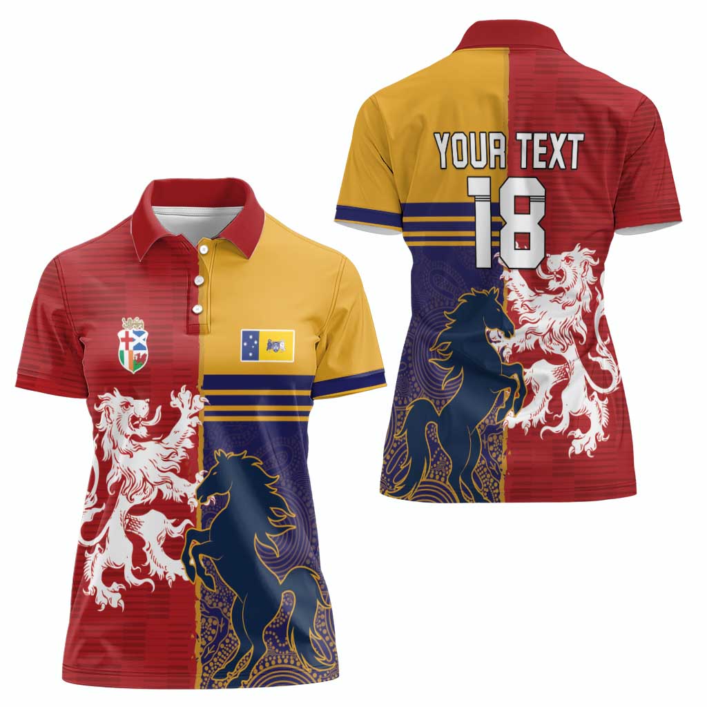 Custom British Lions Queensland Women Polo Shirt Unique Style - Wonder Print Shop